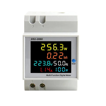 6-in-1 Din Rail AC Monitor Voltage Current Power Factor Energy Meter