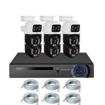 KERUI 6MP Full HD 8CH POE NVR Surveillance Camera System Dual Lens PTZ WIFI IP Home Security  Video H.265 CCTV For Russia - Home Smart Direct