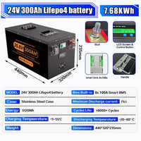 24V 300Ah-7680Wh