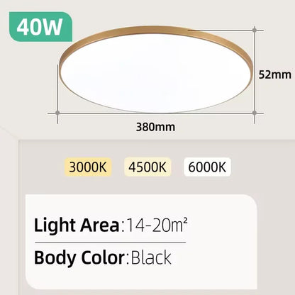 Ultra Thin LED Ceiling Light Waterproof for Living Room and Kitchen - Home Smart Direct