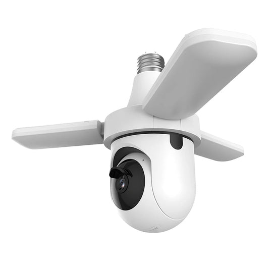 PGST 3MP HD Tuya WiFi PTZ Security Camera Garden Light Bulb Surveillance Camera CCTV 2-Way Audio Night Vision Humanoid Tracking - Home Smart Direct