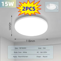 2PCS 15W White Lamp