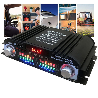 HiFi Audio Amplifier with Bluetooth Karaoke Player - Home Smart Direct