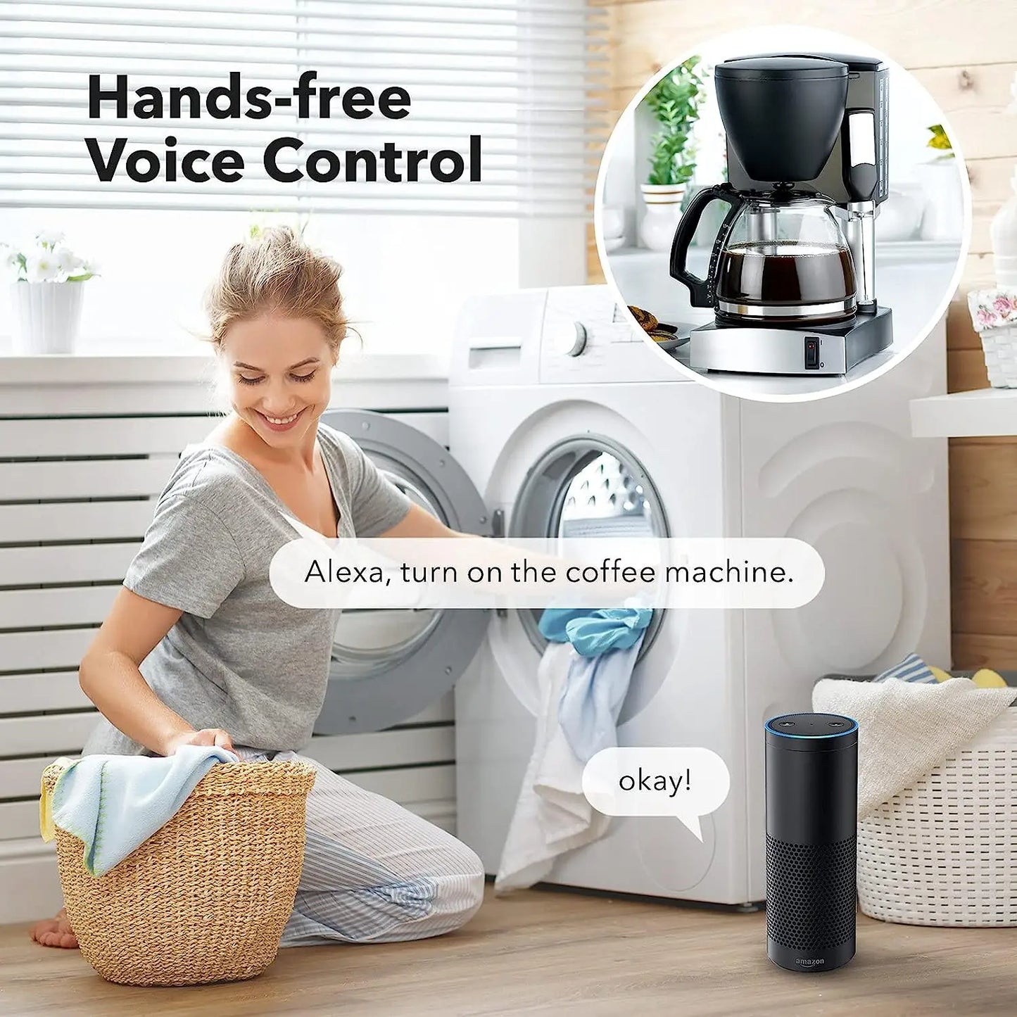 WiFi Smart Plug with Power Monitoring and App Control