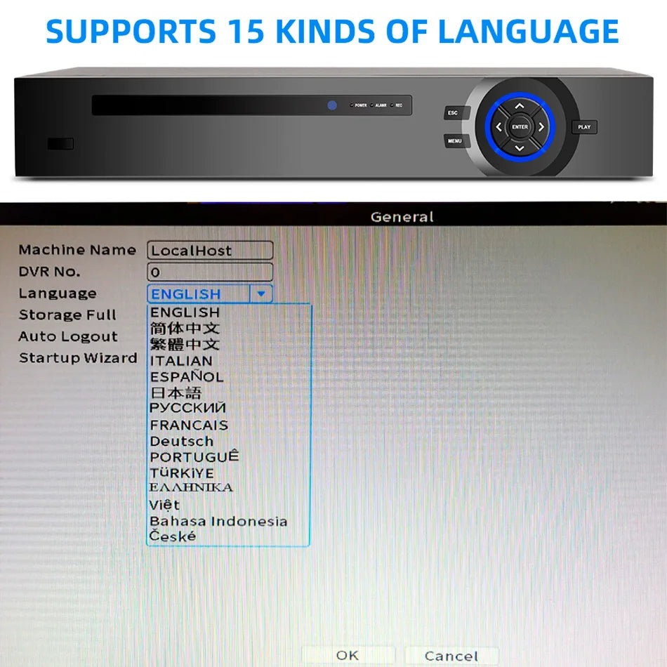 KERUI 4K 16CH POE NVR H.265 NVR Video Recorder ONVIF Security CCTV Surveillance 16 Channel For 4MP 6MP 8MP POE Camera System - Home Smart Direct