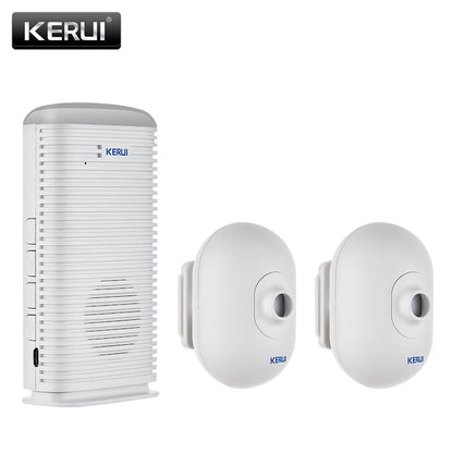 KERUI DW9 Driveway Garage Alarm Wireless Welcome Burglar Passage Detector Outdoor PIR Motion Sensor Alarm Security Protection - Home Smart Direct