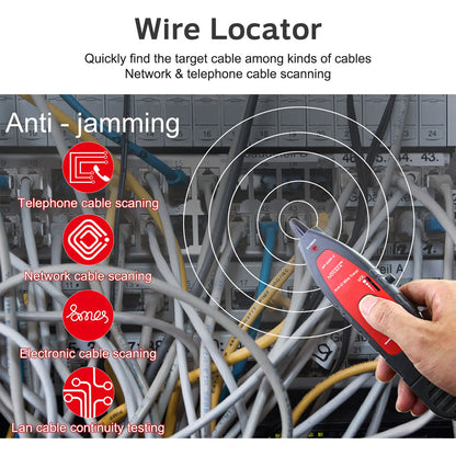 LCD Network Cable Tester with Continuity Check and Wire Locator