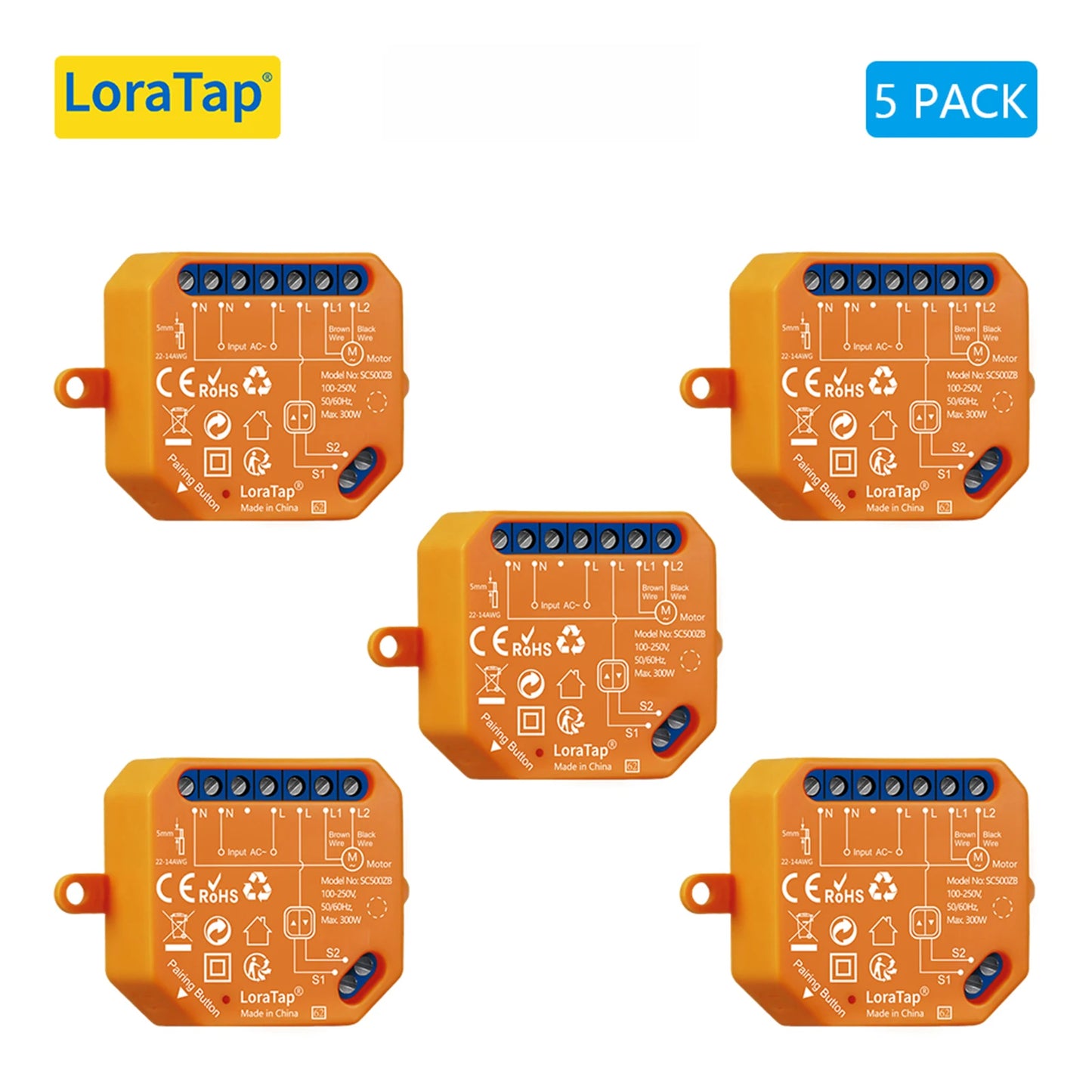 LoraTap ZigBee Shutter Switch Module For Electric Motorized Curtain Blind Tuya Smart Life Roller Alexa Google Home ZigBee2MQTT - Home Smart Direct