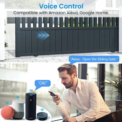 LoraTap Sliding Garage Door Opener Switch WiFi Motor Smart Life Google Home Electric Tuya Automation Slide Lock Controller - Home Smart Direct