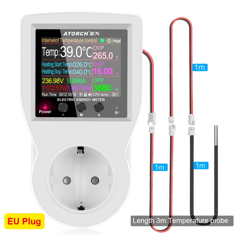 Tuya WiFi Digital Thermostat Socket Temperature Controller with Timer