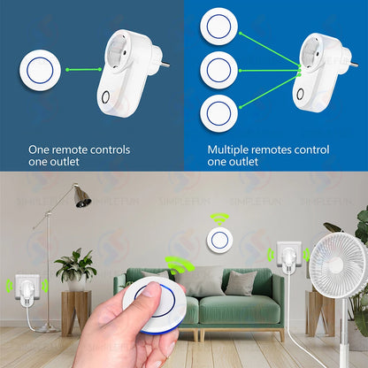 Remote Control Socket Plug Smart Outlet for Home Appliances