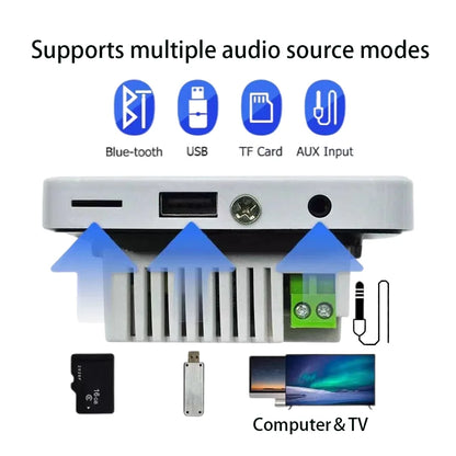 Bluetooth Wall Amplifier Touch Stereo Sound System - Home Smart Direct