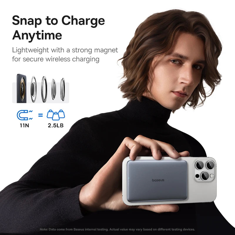 Magnetic Wireless Power Bank Slim Portable Charger