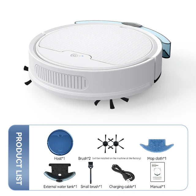 3 in 1 Smart Sweeping and Vacuuming Robot Cleaner