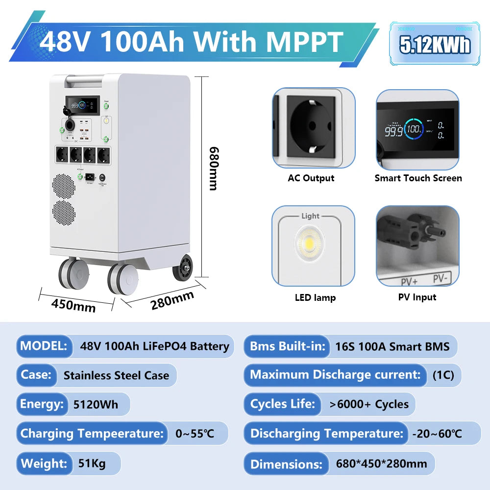 High Capacity LiFePO4 Battery for Solar Energy Storage