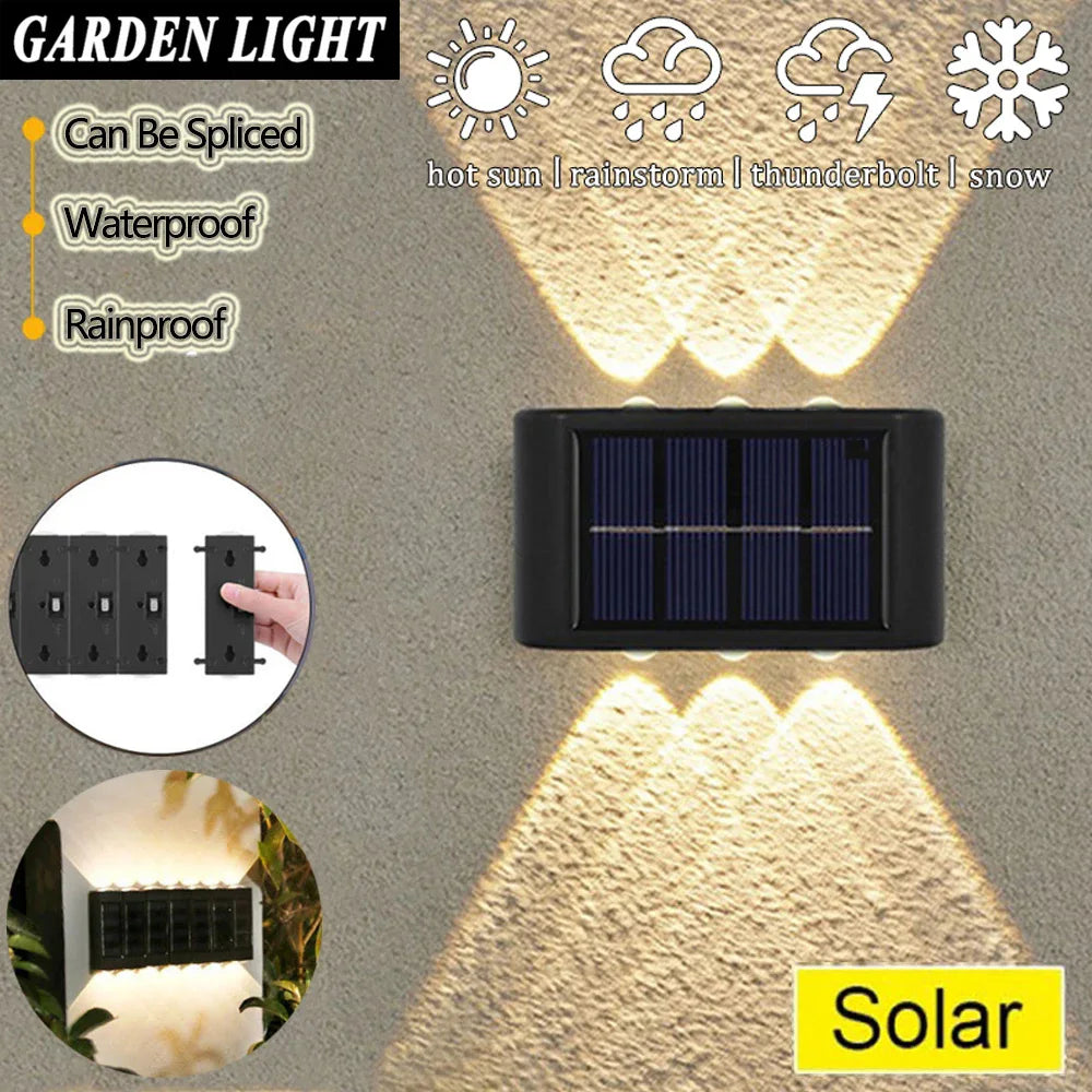 Outdoor Solar Wall Light for Garden and Home Security