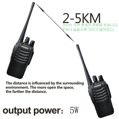 Long Range Walkie Talkie Set with Headsets for Outdoor Travel