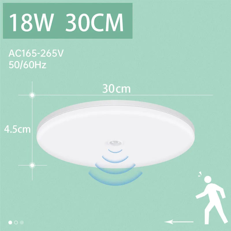 Motion Sensor LED Ceiling Light Waterproof Indoor Lamp - Home Smart Direct