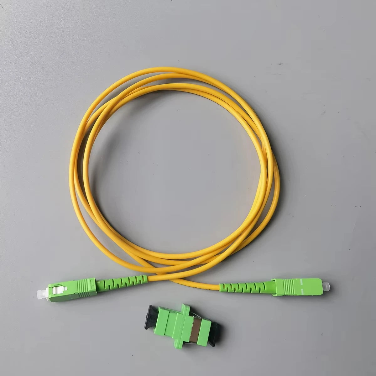 Single Mode SC APC Fiber Patch Cable with Adapter