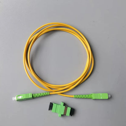 Single Mode SC APC Fiber Patch Cable with Adapter