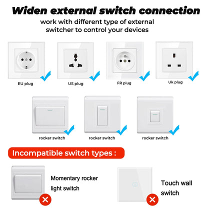 Smart Zigbee WiFi Switch with Power Monitoring and Voice Control