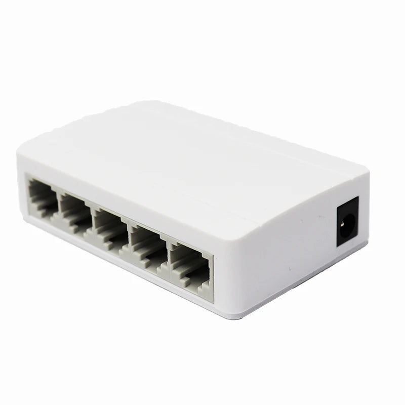 Five Port Gigabit Network Switch Plug and Play Hub