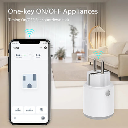 Smart Matter WiFi Plug with Power Monitor and Voice Control