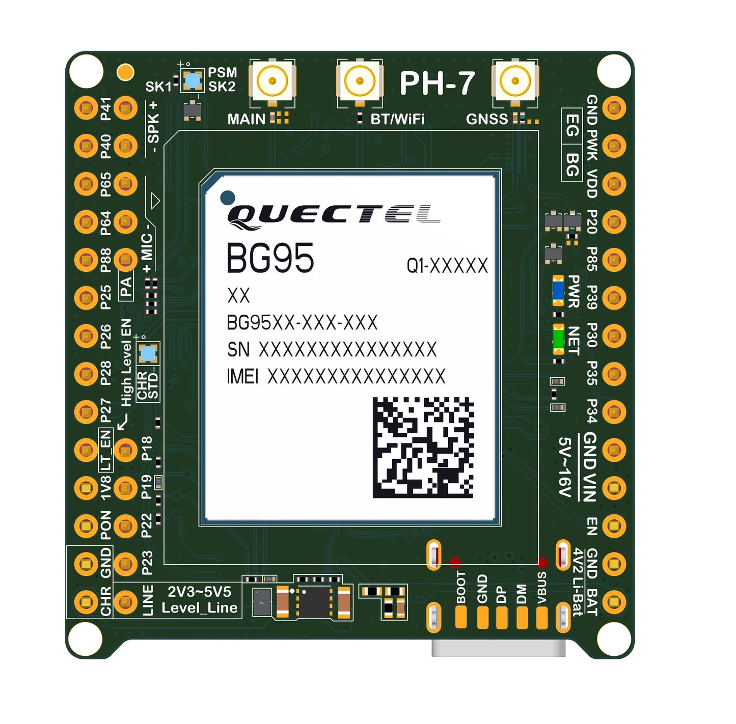 Cellular Modem Evaluation Board with GPS Receiver