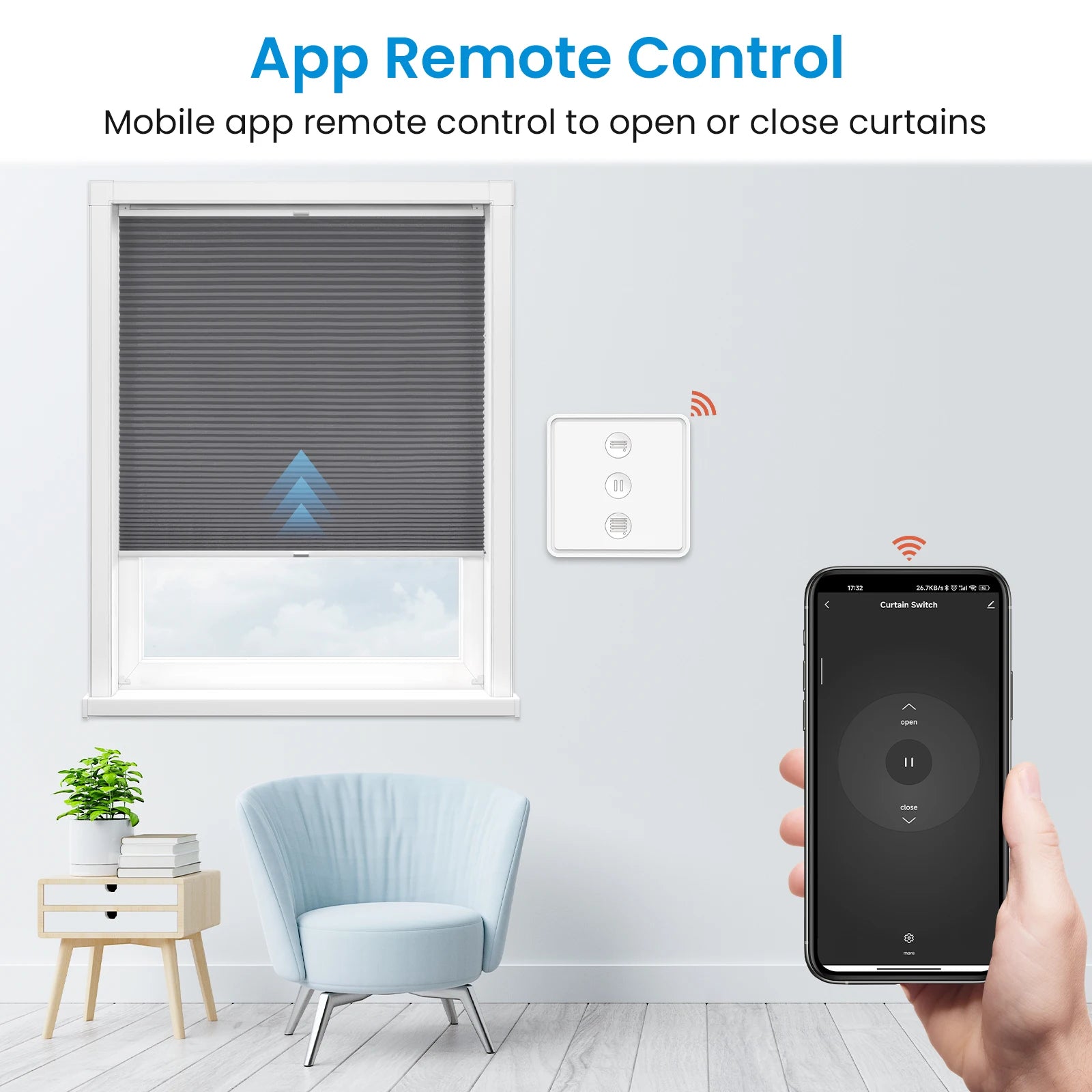 ZigBee Tuya Smart Life Blinds Curtain Switch Remote Control Running Time Setting Work With Google Assistant Alexa - Home Smart Direct
