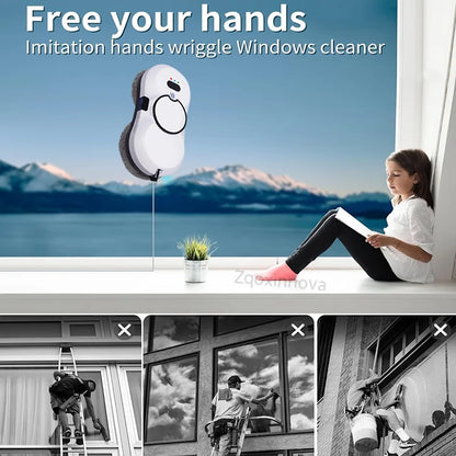 Smart Window Cleaning Robot with Auto Cleaning System