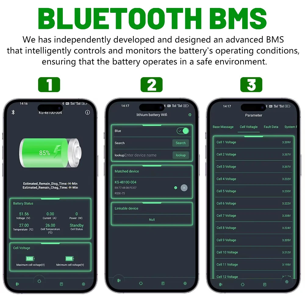 LiFePO4 Energy Storage Battery with Wheels for Easy Mobility