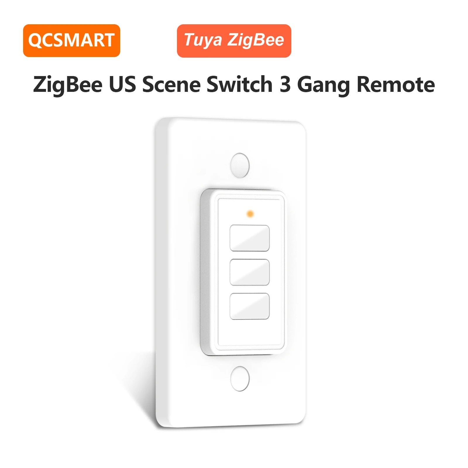 Tuya Smart Life ZigBee US Mini Scene Switch Remote 3 Gang 9 Control Mode with Base Home Assistant Google Alexa DIY Automation - Home Smart Direct