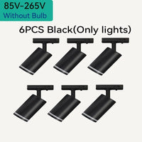 6PCS Black(no rail)