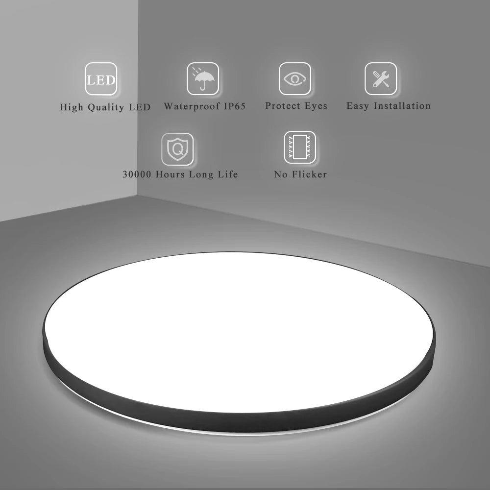 LED Ceiling Light with Remote Dimming for Living Room Bedroom Kitchen - Home Smart Direct