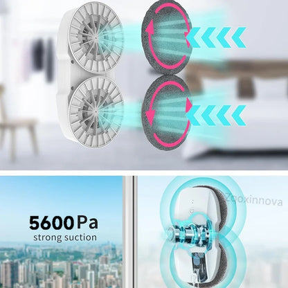 Smart Window Cleaning Robot with Auto Cleaning System