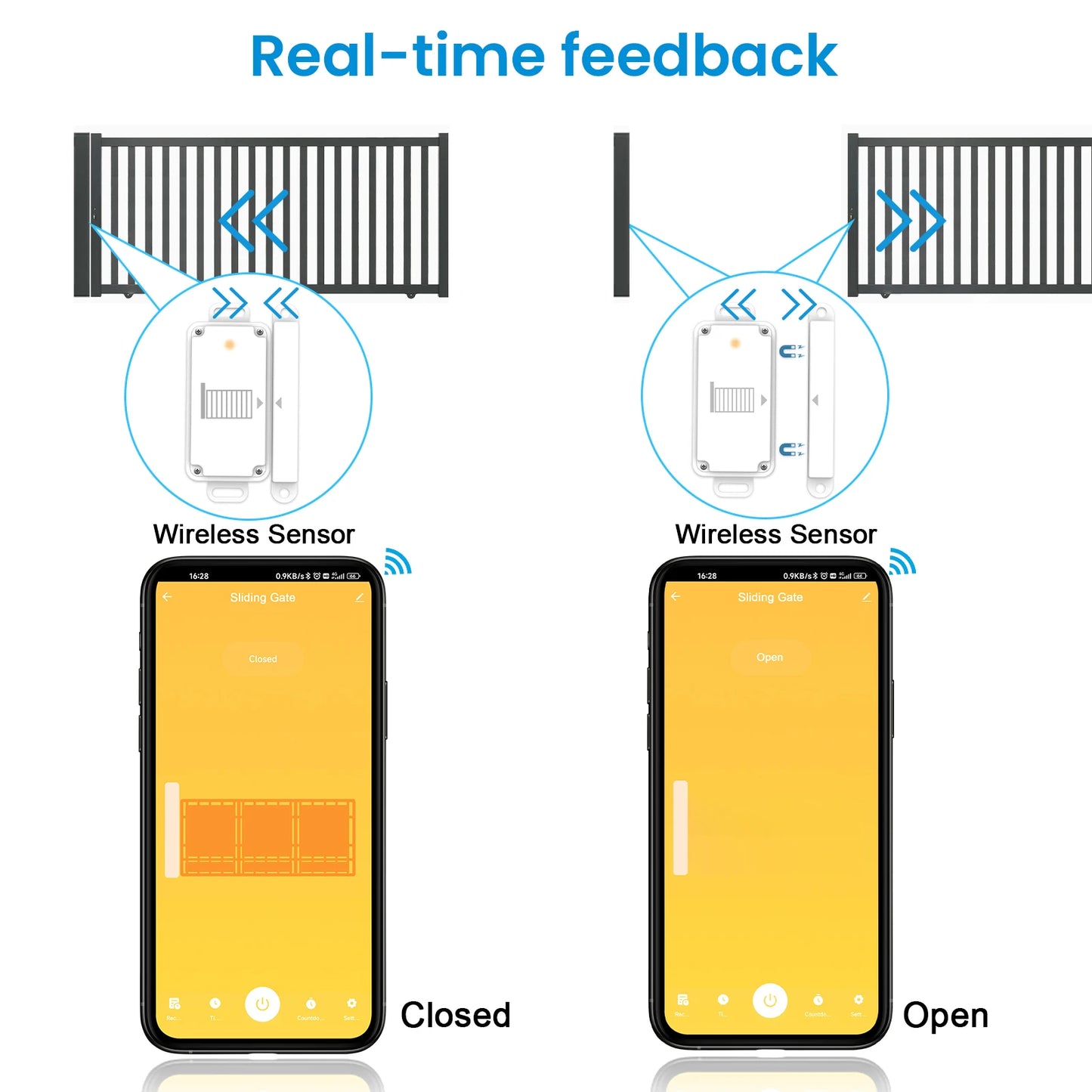 LoraTap Sliding Garage Door Opener Switch WiFi Motor Smart Life Google Home Electric Tuya Automation Slide Lock Controller - Home Smart Direct