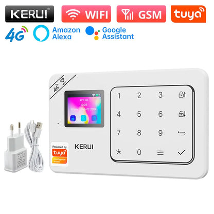 KERUI DIY Your Home Alarm Set 4G / WiFi Alarm System for Home Security Protection Motion Detector Door Sensor Tuya Smart APP - Home Smart Direct
