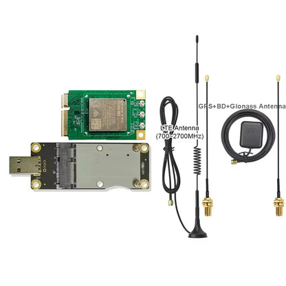 Mini PCIE Cellular Modem with GNSS and USB Adapter