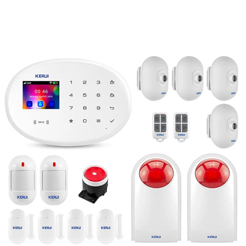 KERUI W204 4G and WIFI Alarm with Home Accessories Motion Sensor Wired Siren Security Alarms System for Home Control Kit - Home Smart Direct