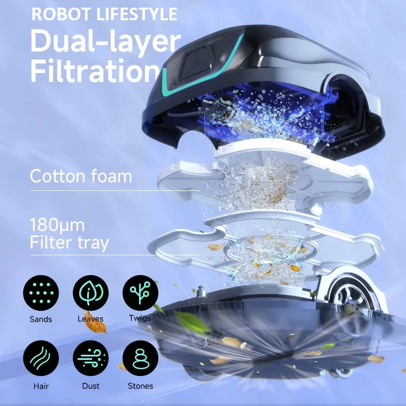 Smart Pool Vacuum Cleaner with Wireless Auto Cleaning