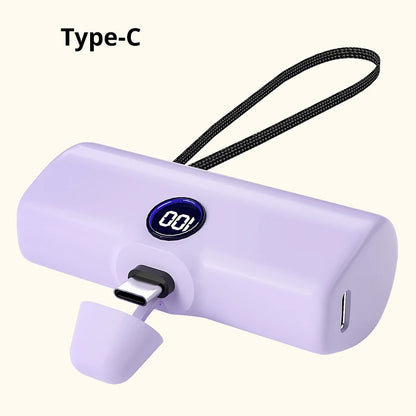 Compact Fast Charging Portable Power Bank with LED Display