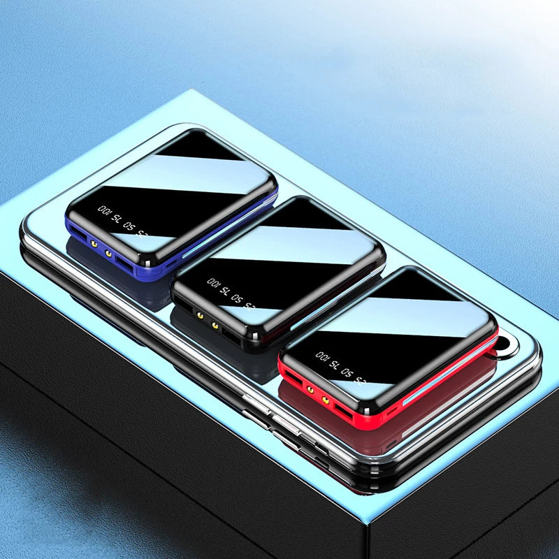 Mini Portable Power Bank with LED Display External Battery