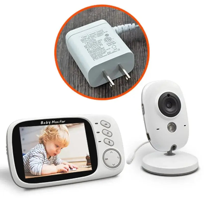 Wireless Baby Monitor with LCD Screen and Night Vision Camera