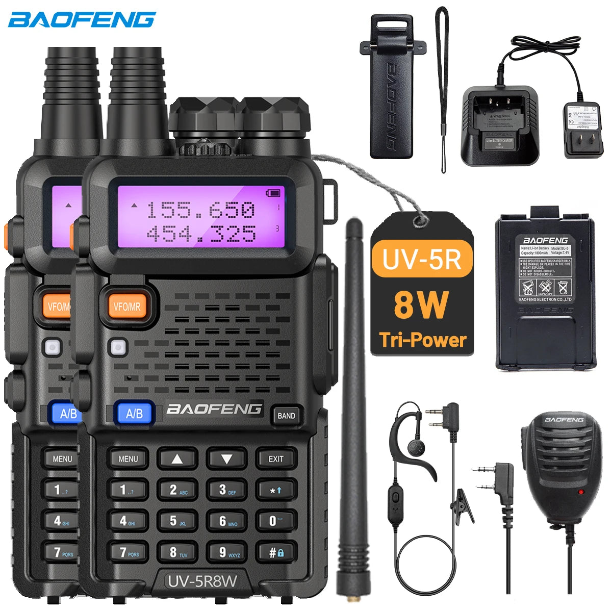 Dual Band Long Range Walkie Talkie with Powerful Output