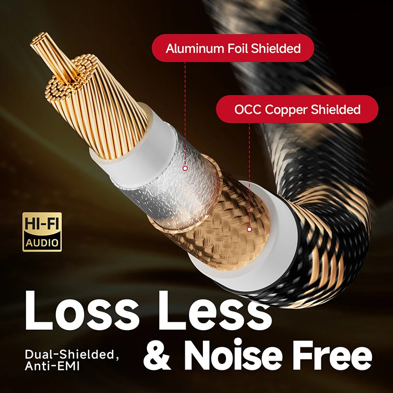 High End OCC Digital Coaxial RCA Audio Cable