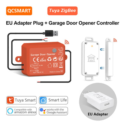 Smart ZigBee Garage Door Sensor and Controller