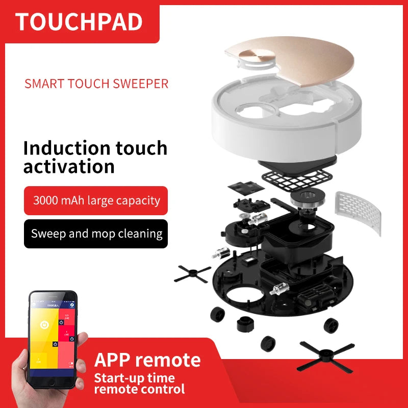 Robot Vacuum Cleaner with App and Remote Control
