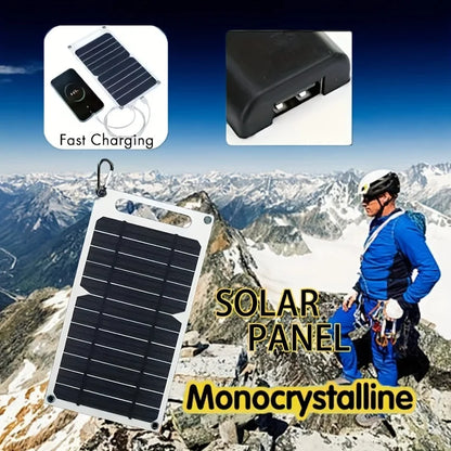 Portable Solar Panel with USB Output for Outdoor Power