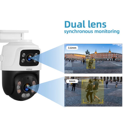 KERUI Outdoor Wireless 4MP 6MP 8MP PTZ POE IP Camera Home Security CCTV Video Surveillance Camera Human Detection 4CH 8CH NVR - Home Smart Direct