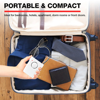 120dB Door Handle Alarm Door Security Alarm with Adjustable Settings Alarm Equipment for Door Window for Travel Hotel Security - Home Smart Direct